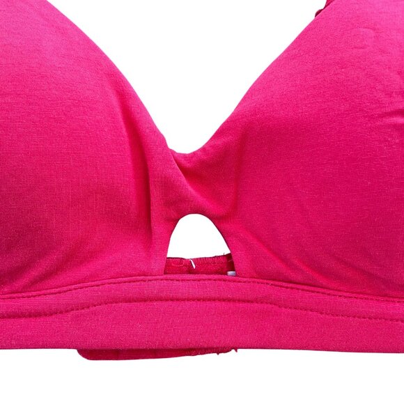 Neiwai Pure Comfort Soft Modal Triangle Bra 1.0 Red Sz 32A MSRP $38 - Picture 3 of 7